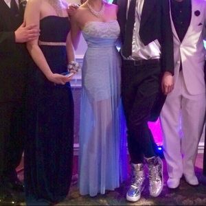 Baby blue prom dress